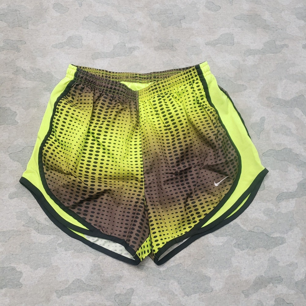 Nike‎ Shorts Womens Small Green Lined Dri-Fit Drawstring Running Outdoors